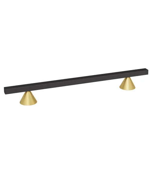 Gold/matt black anodised CERT furniture handle designer handle