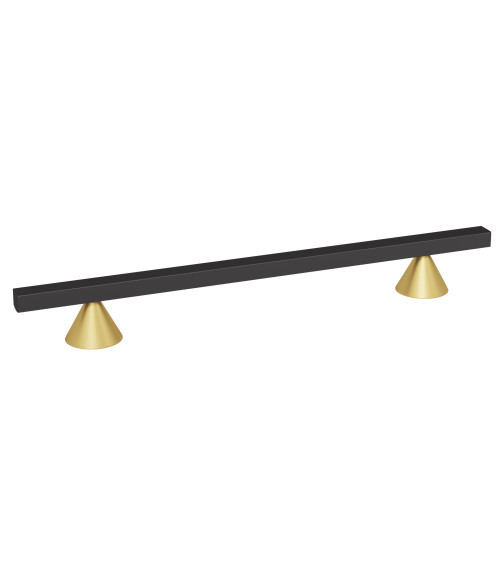 Gold/matt black anodised CERT furniture handle designer handle