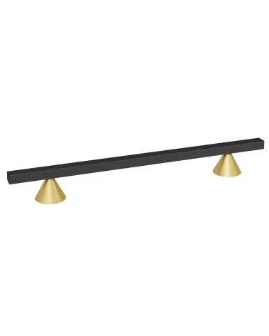 Gold/matt black anodised CERT furniture handle designer handle