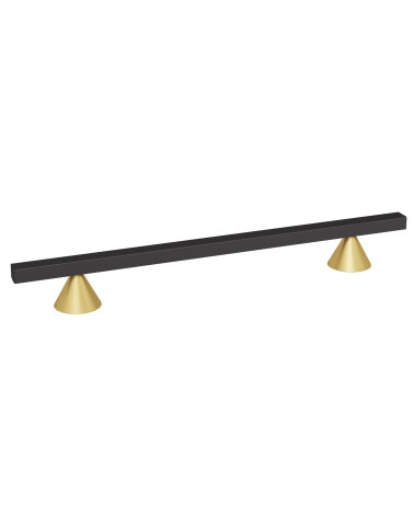 Gold/matt black anodised CERT furniture handle designer handle