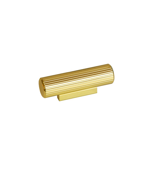 Polished gold AVANTI T-bar furniture knob designer handle