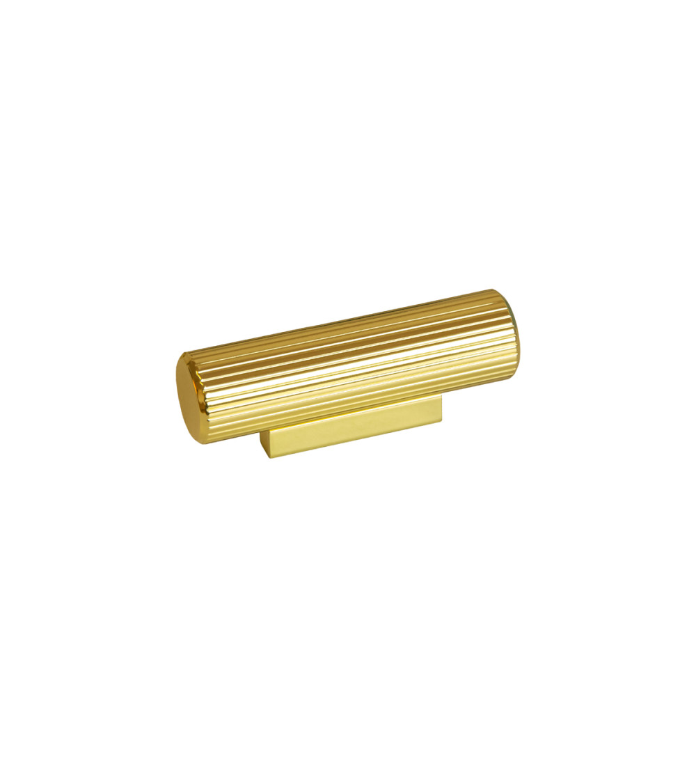 Polished gold AVANTI T-bar furniture knob designer handle