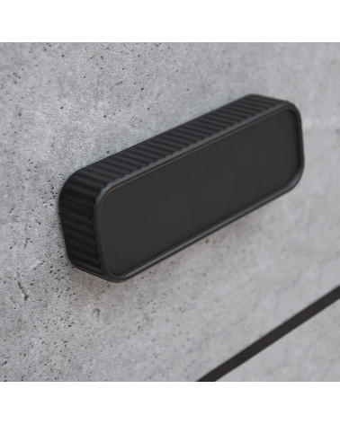 WEGA designer black furniture handle fixed on a drawer