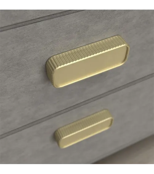WEGA designer matt gold furniture handle