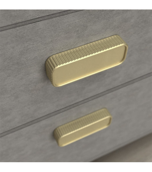 WEGA designer matt gold furniture handle