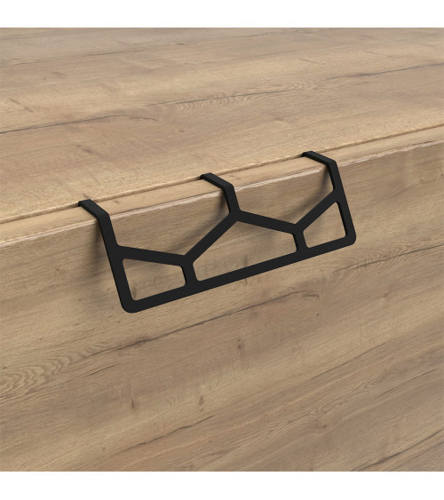PRATO designer matt black furniture handle