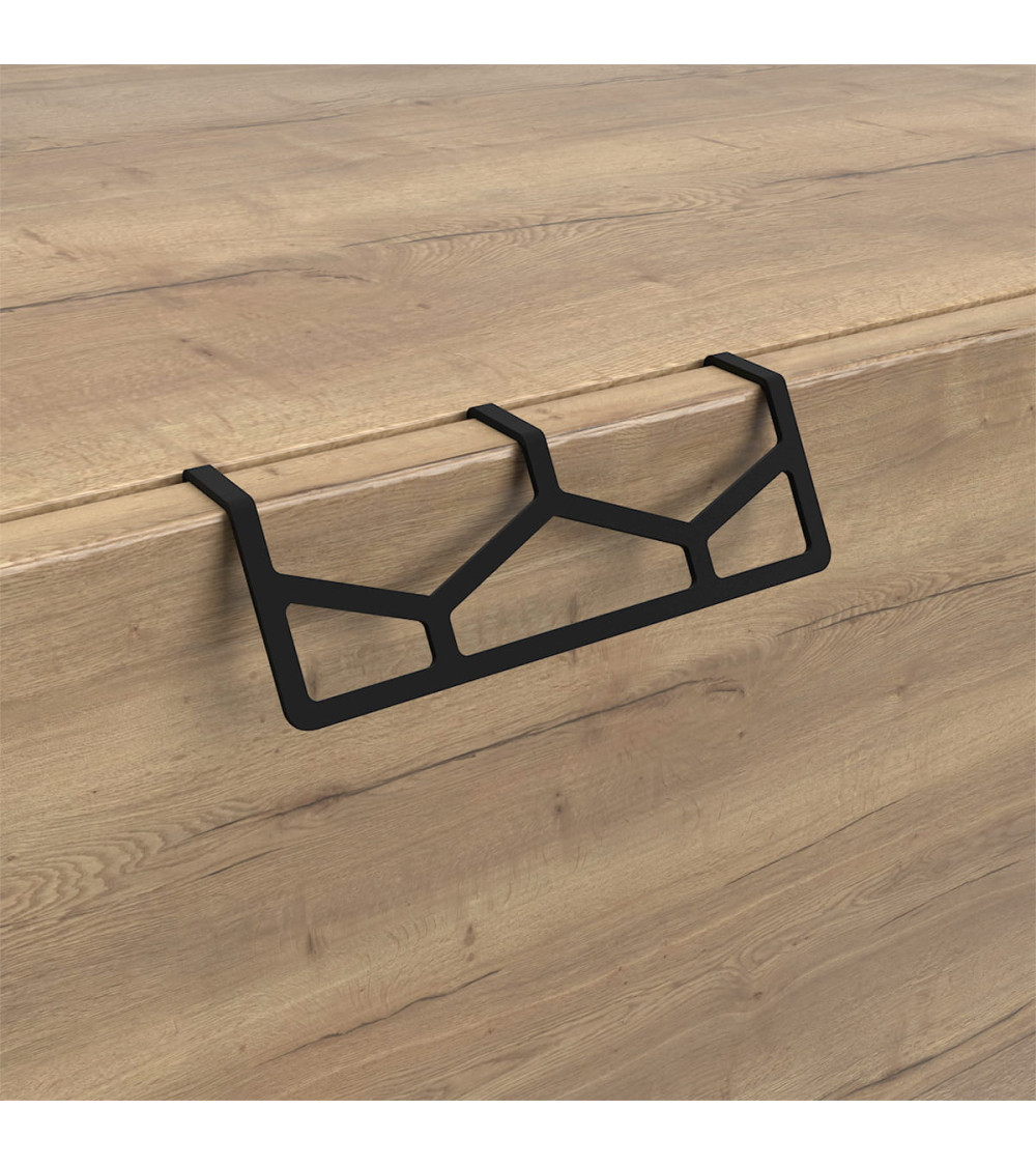 PRATO designer matt black furniture handle