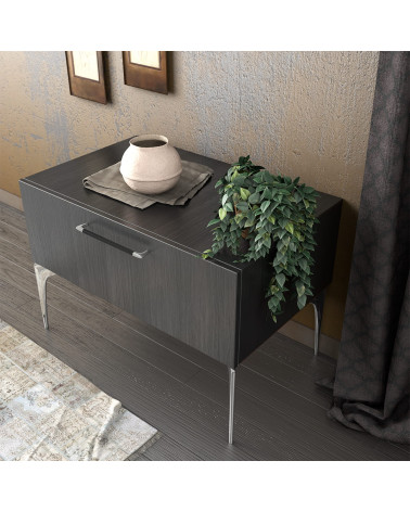 ALAMBRE furniture handle designer pull mounted on a cabinet