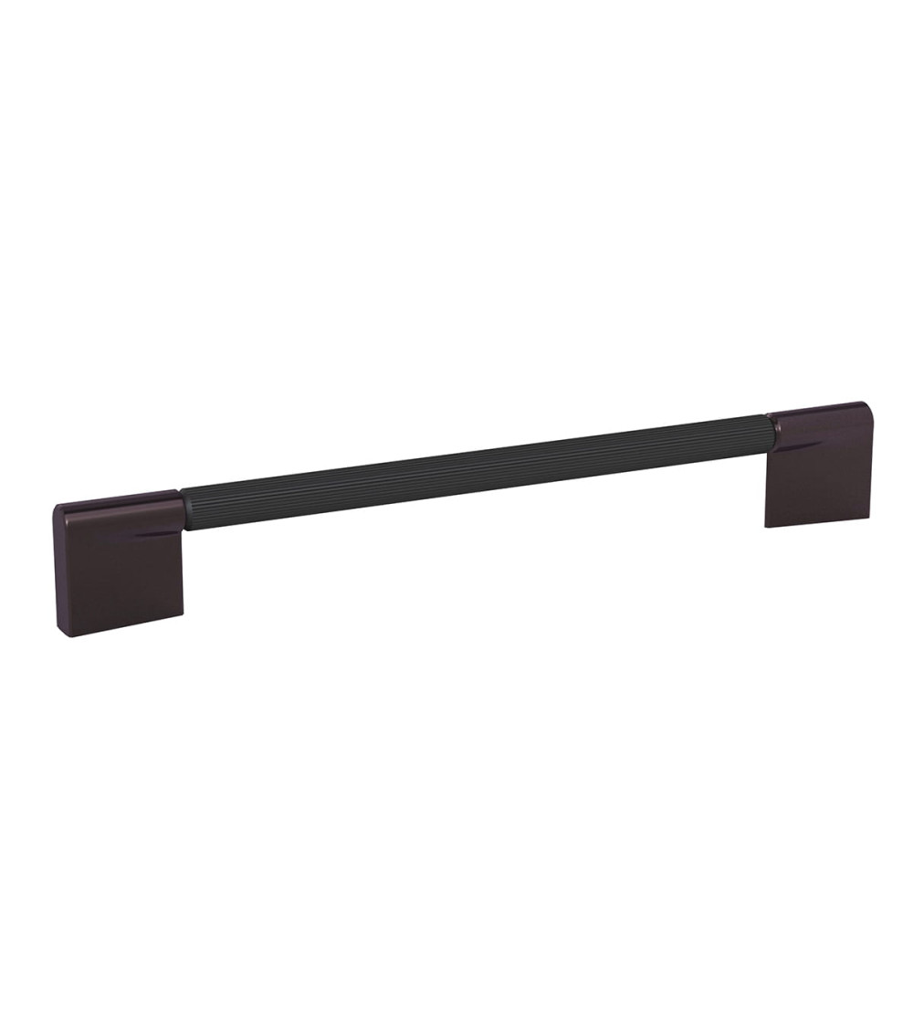 TIARA textured black anode/titanium furniture handle designer pull