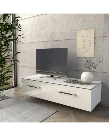 TIARA designer furniture handle mounted on a living room unit