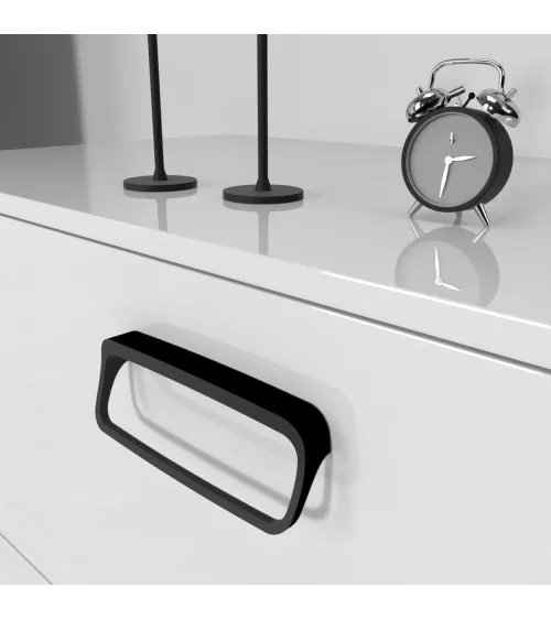 LAGO designer furniture handle in matt black