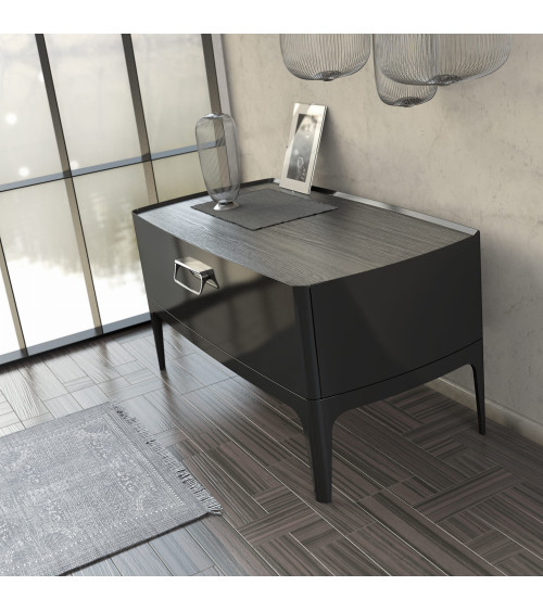 LAGO designer furniture handle in polished chrome