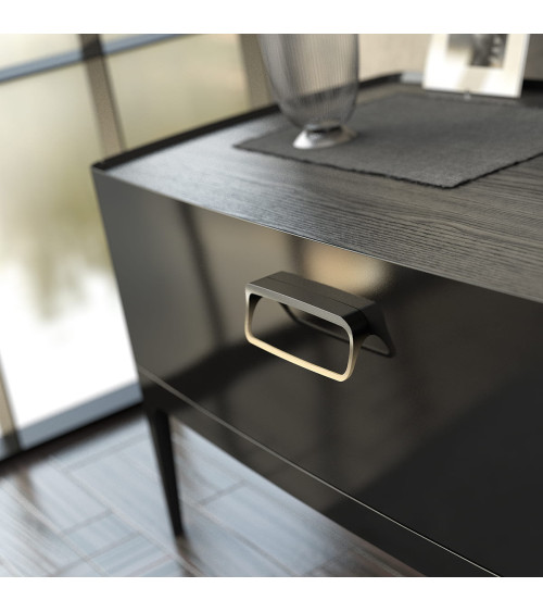 LAGO designer furniture handle in aged brass