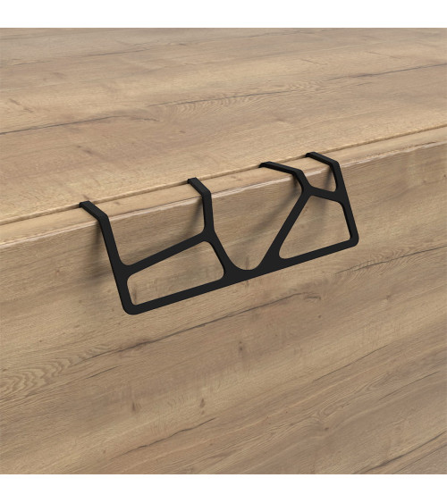 PRATO-1 designer furniture handle in matt black