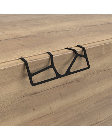 PRATO-1 designer furniture handle in matt black
