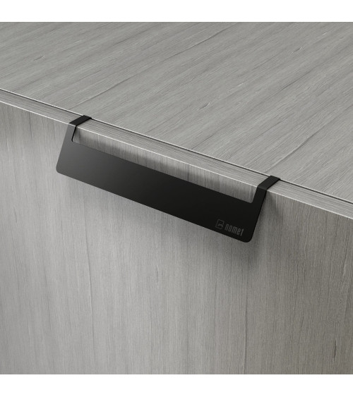 PRATO-2 designer furniture handle in matt black
