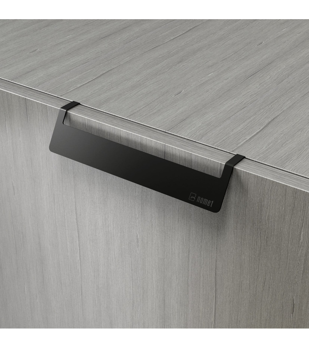 PRATO-2 designer furniture handle in matt black