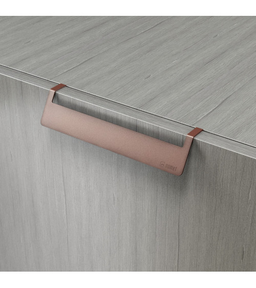 PRATO-2 designer furniture handle in aged copper