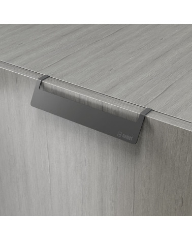 PRATO-2 designer furniture handle in anthracite