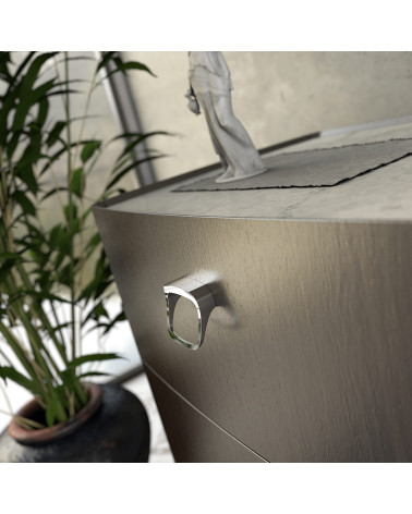 LAGO-1 polished chrome furniture handle designer handle mounted on furniture