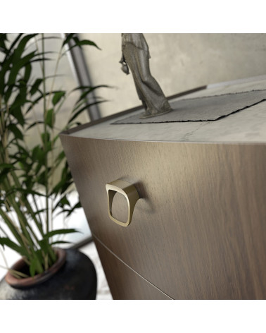 LAGO-1 matt gold furniture handle designer handle mounted on furniture