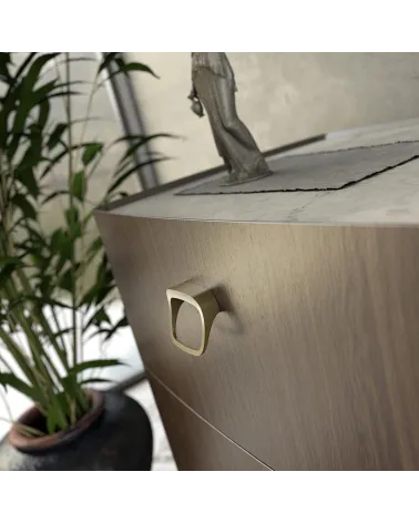 LAGO-1 matt gold furniture handle designer handle mounted on furniture
