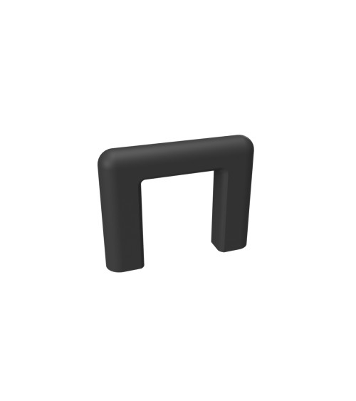 Matt black furniture handle NOX designer handle