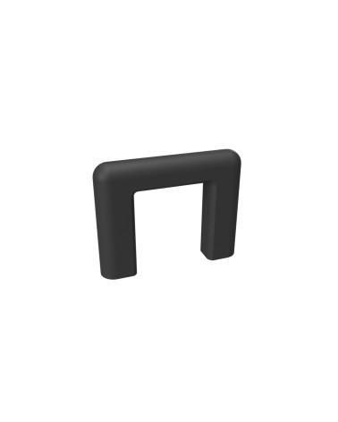 Matt black furniture handle NOX designer handle