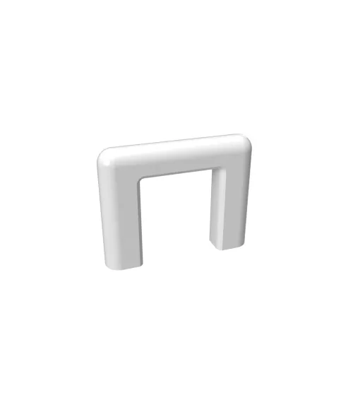 White gloss furniture handle NOX designer handle