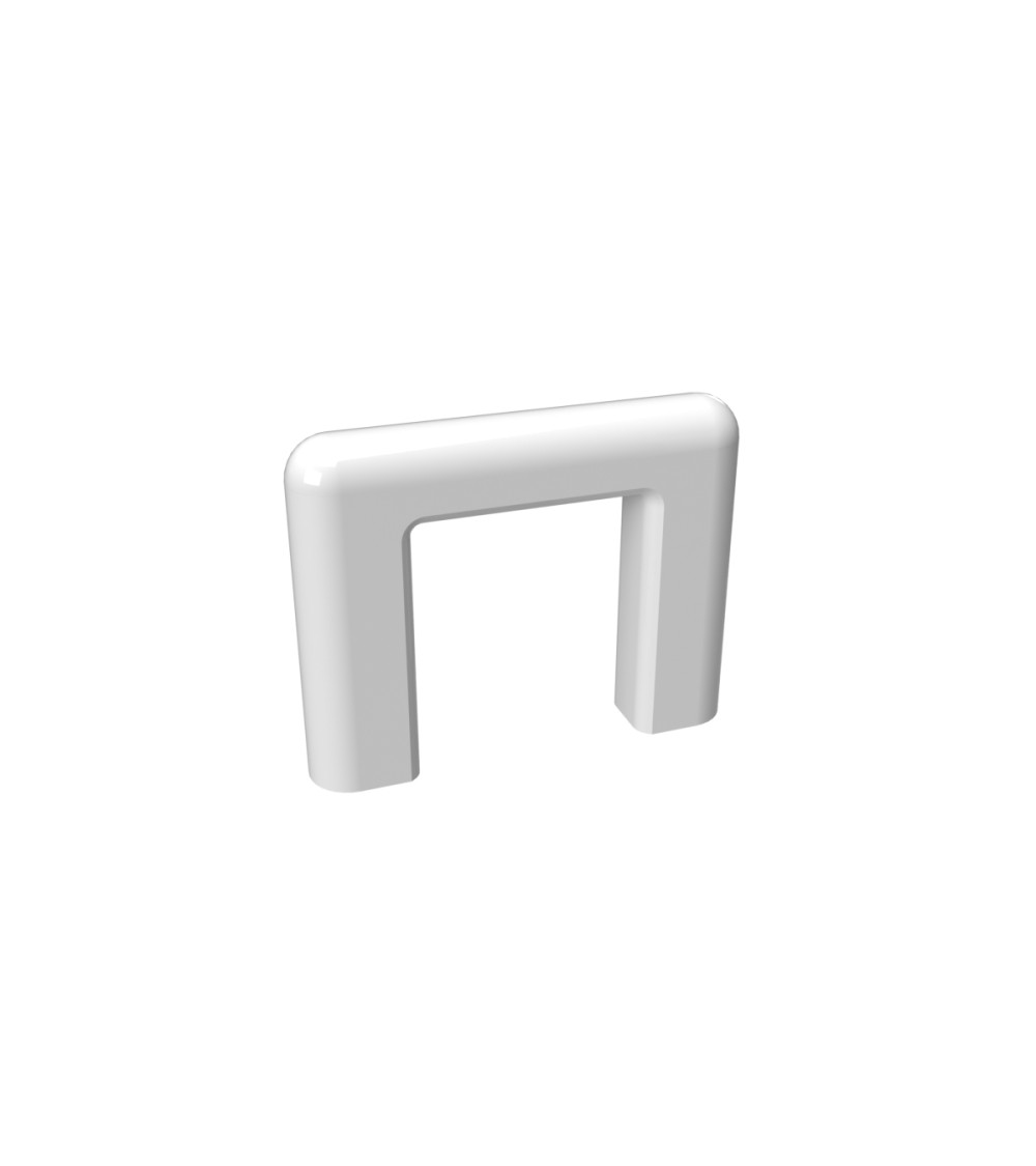 White gloss furniture handle NOX designer handle