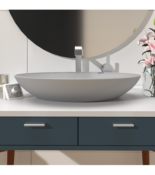 Polished chrome furniture handle NOX-1 designer handle
