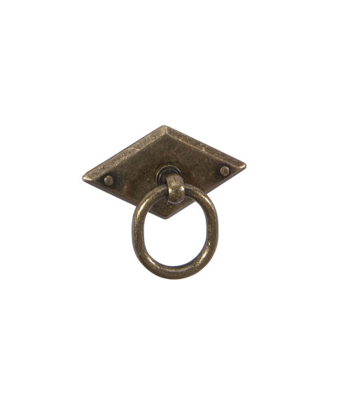 Patinated brass MARS furniture knob designer handle
