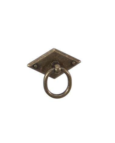 Patinated brass MARS furniture knob designer handle