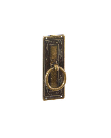 Patinated brass LEDA-2 furniture handle designer handle