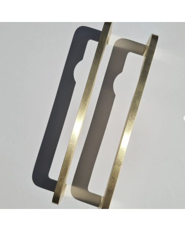 Brass ISA DOT furniture handle designer handle top view