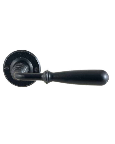 Rust-coloured FON round door handle