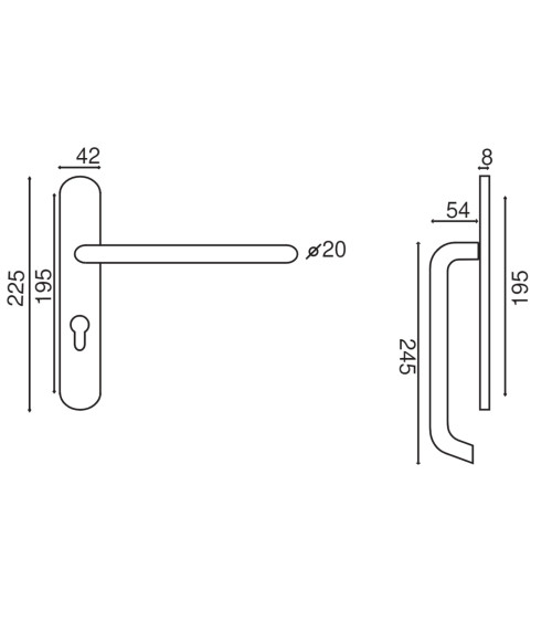 copy of Extended ergonomic handle for seniors and people with reduced mobility