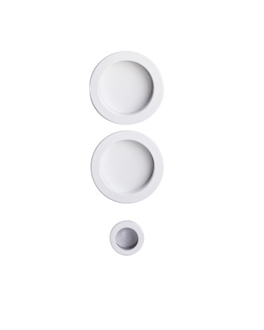 Modern style flush pull for sliding door with finger pull design handle