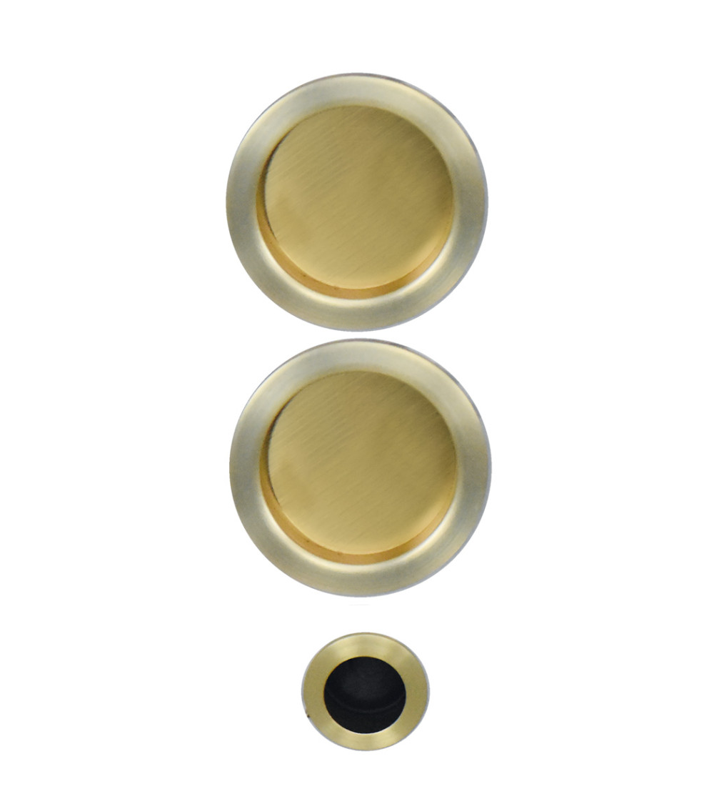Elegant flush pull for sliding door with finger pull design handle