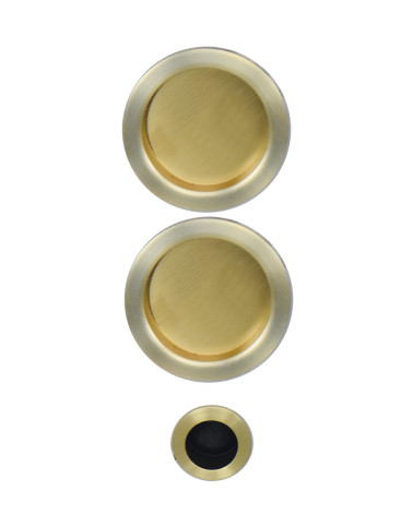 Elegant flush pull for sliding door with finger pull design handle