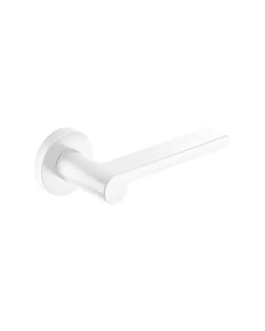 White Pandora door handle design handle angled top view