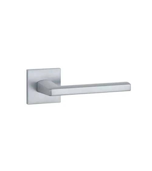 Satin chrome door handle PYROLA design hardware