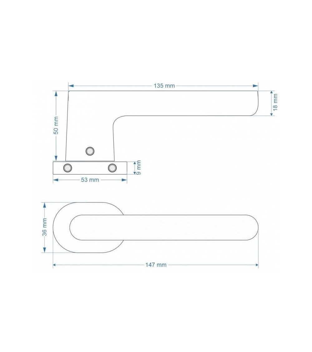 JACOB black door handle design handle