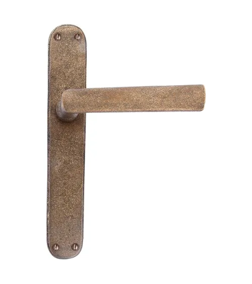 Rust handle on classic backplate P1930/P40 - designer handle