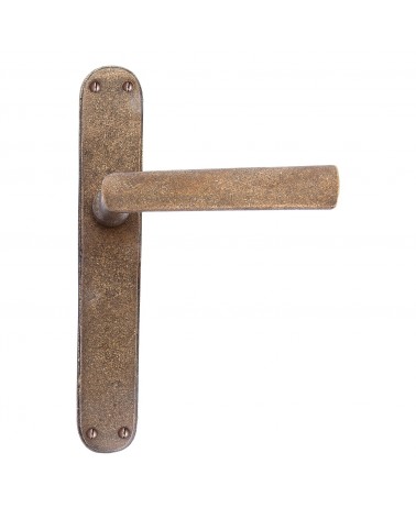 Rust handle on classic backplate P1930/P40 - designer handle