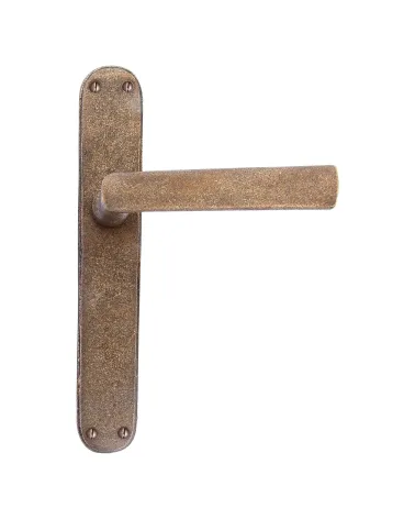 Rust handle on classic backplate P1930/P40 - designer handle