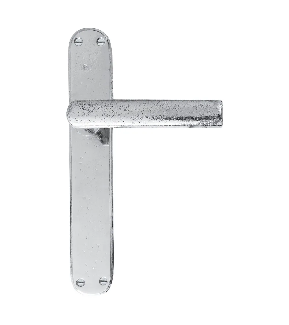 Polished chrome handle on classic backplate P1930/P40 - designer handle
