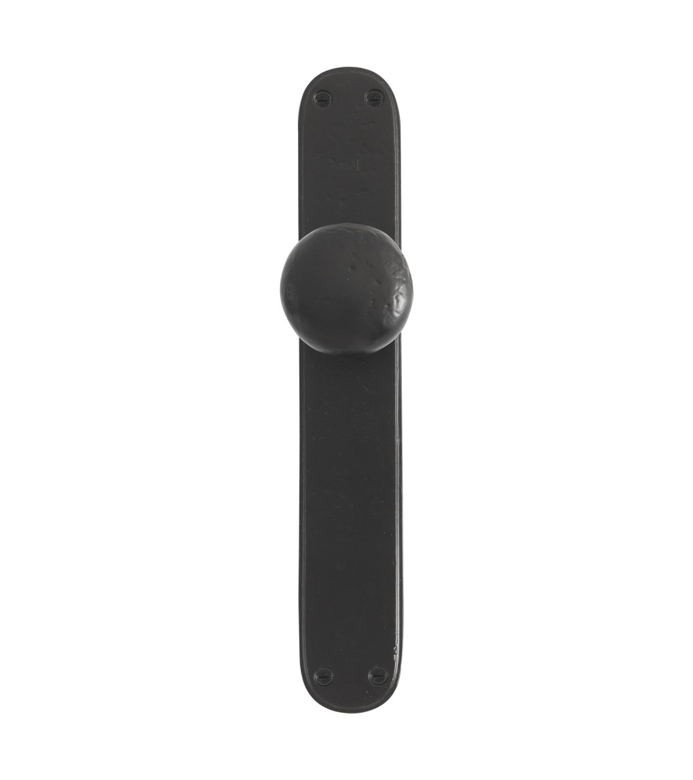 Rust door knob on P40 backplate - designer handle