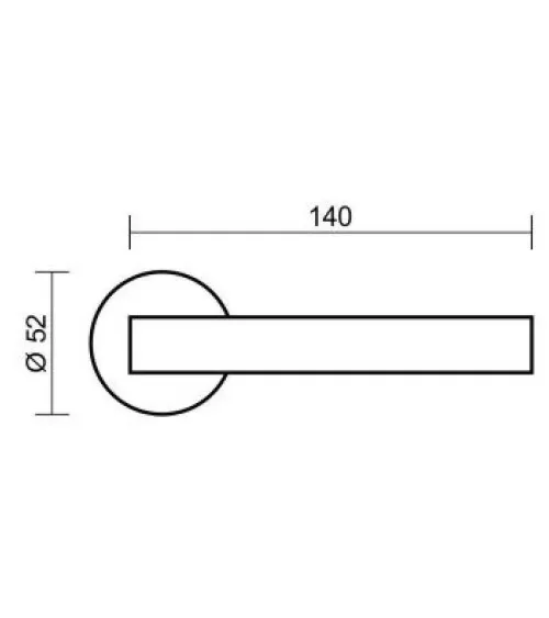 RADIUS polished chrome door handles designer handle