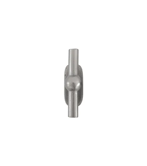 Chrome vertical iron door handle BECDF - designer handle